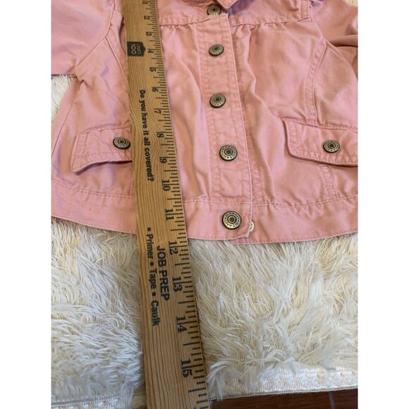 Vintage Old Navy Toddler Girls Jean Denim Jacket Pink Size 12-18 M - Picture 9 of 10